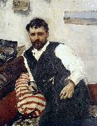 Valentin Aleksandrovich Serov Portrait of the Artist Konstantin Korovin oil on canvas